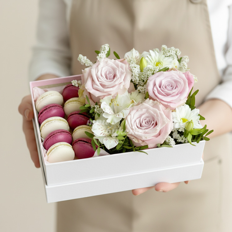 Композиция с 10 макарунами