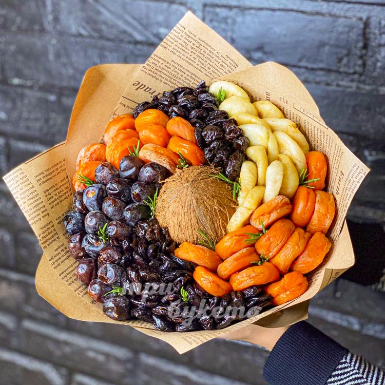 Букет из сухофруктов и кокоса (доп. фото)