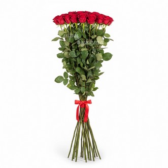 17 длинных роз на 110 см